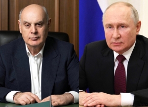 Аслан Бжания поздравил Владимира Путина с вступлением в должность Президента России